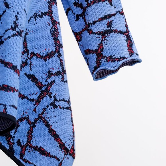 Opening Ceremony Blue Knit Handkerchief Hem Sweater - Picture 6 of 10
